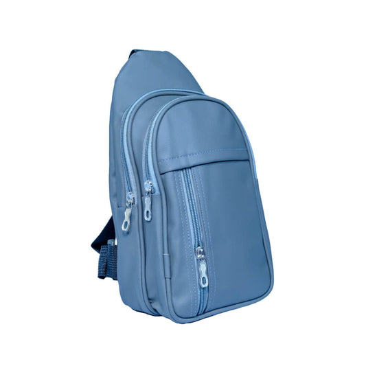 Leather texture crossbody bag – side view