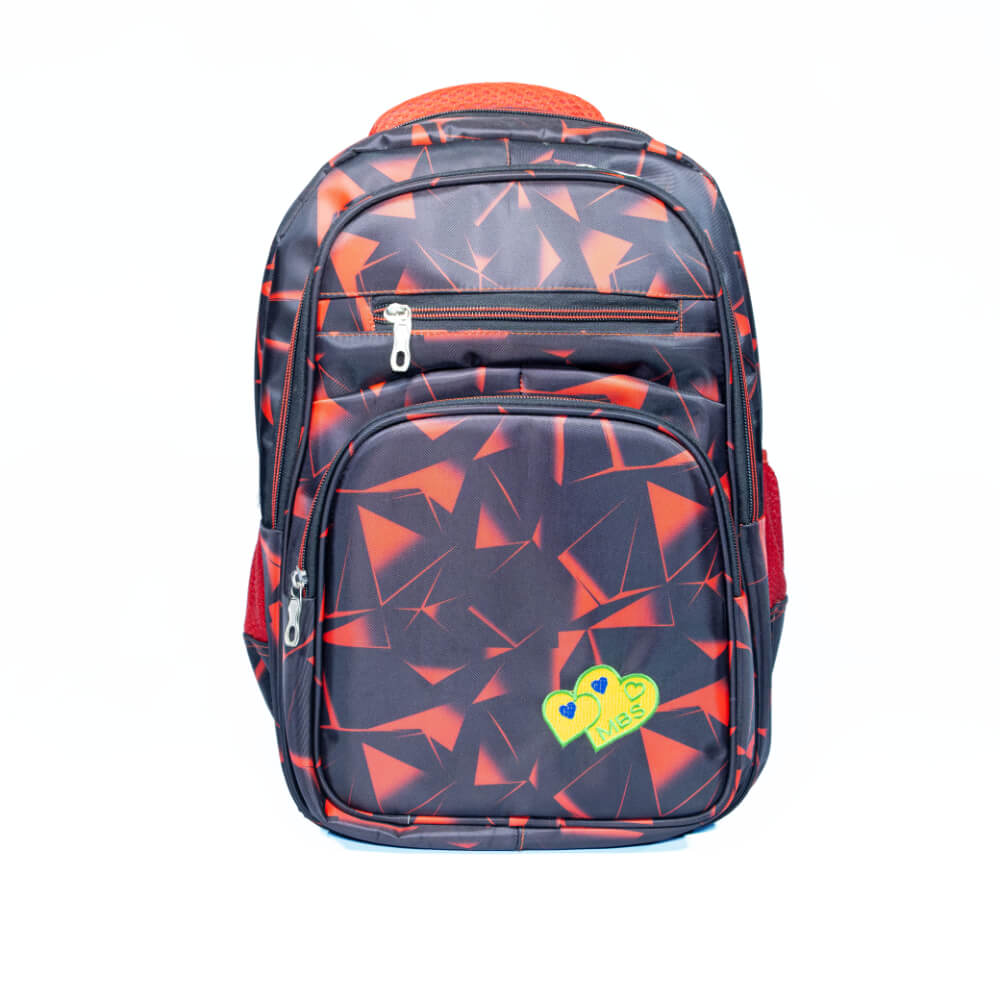 Black Red Geo Backpack