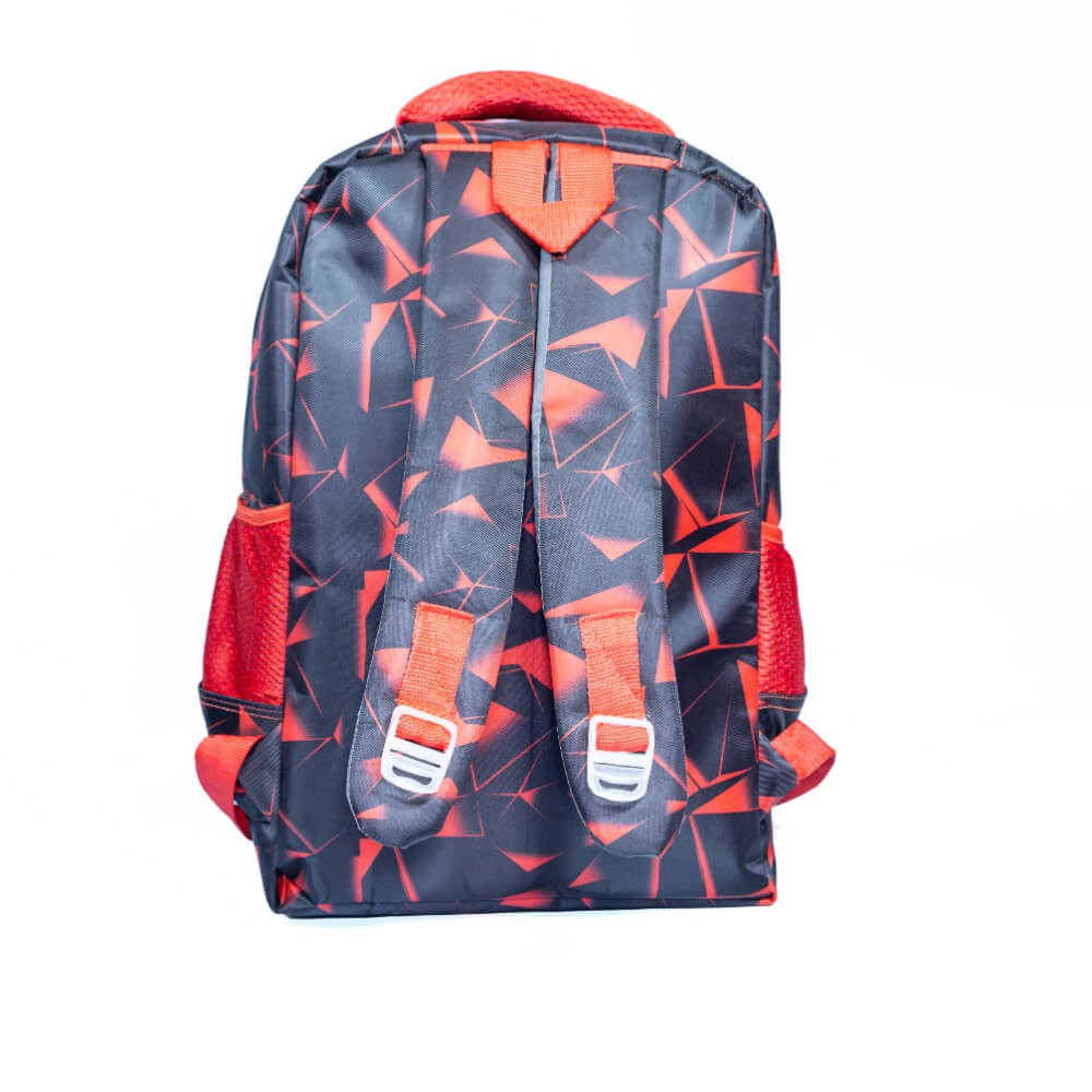 Black Red Geo Backpack