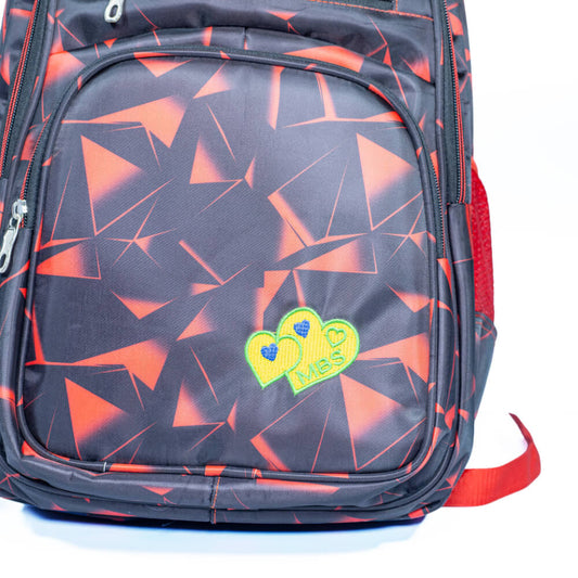Black Red Geo Backpack