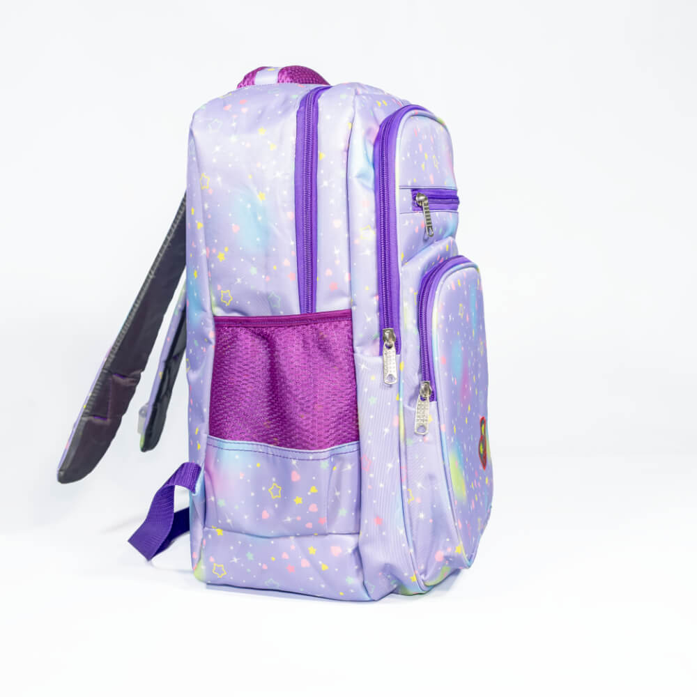 Lavender Starry Hearts Backpack