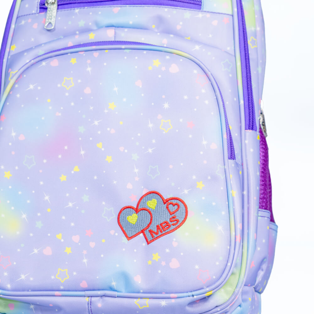 Lavender Starry Hearts Backpack
