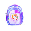 Purple princess heart kids school backpack – front view